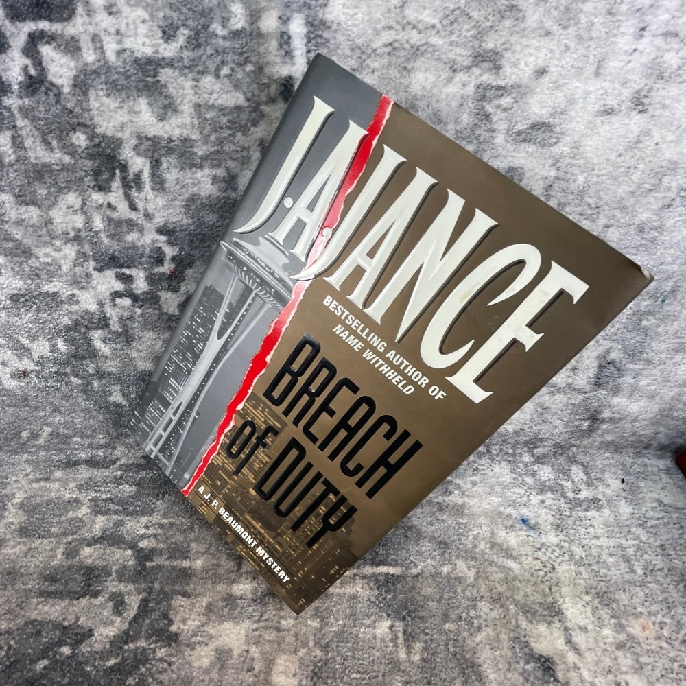 Breach of Duty J.A. Jance J.P.‎ Beaumont Mystery 1st Edition Hardcover Book
